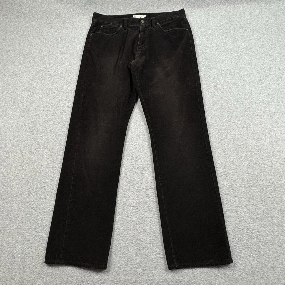 J. Crew Dark Brown Corduroy Pants Mens 33x32 VTG Style Classic Casual Grunge